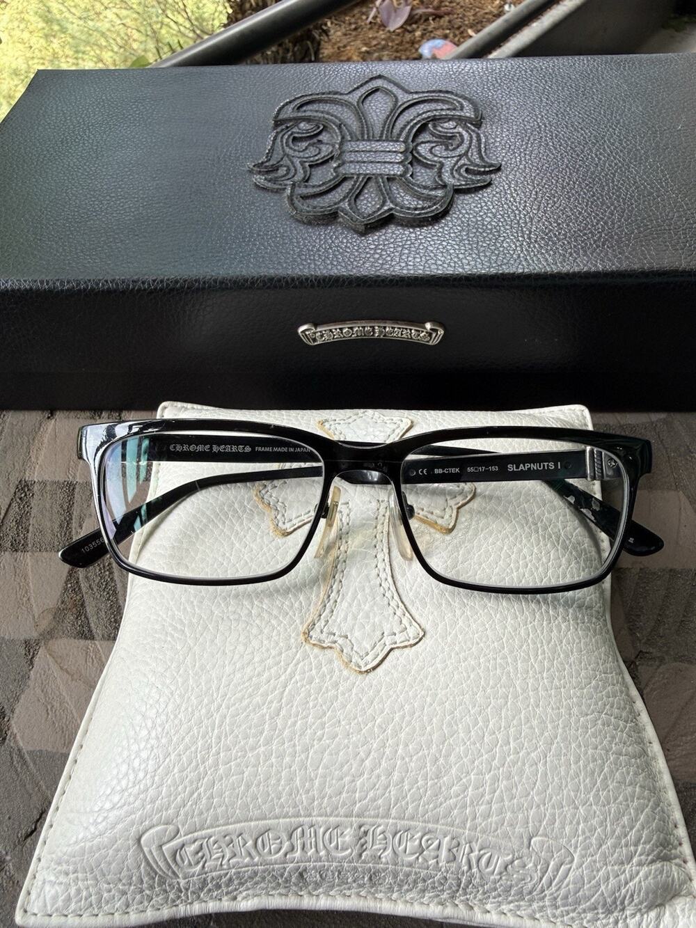 Chrome Hearts SLAPNUTS I BB-CTEK Black Eyeglasses 55-17-153 Rare Vintage